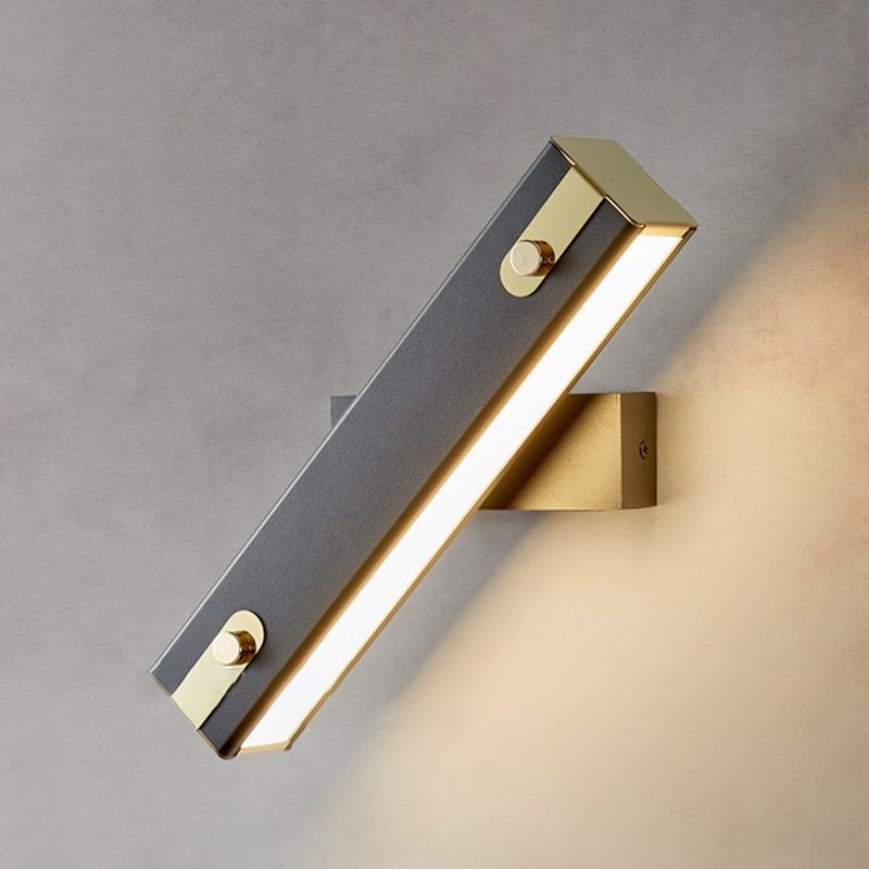 Swivel Aluminum Sconce Lighting Fixtures 1-Light Modern Style Wall Mount Lamp