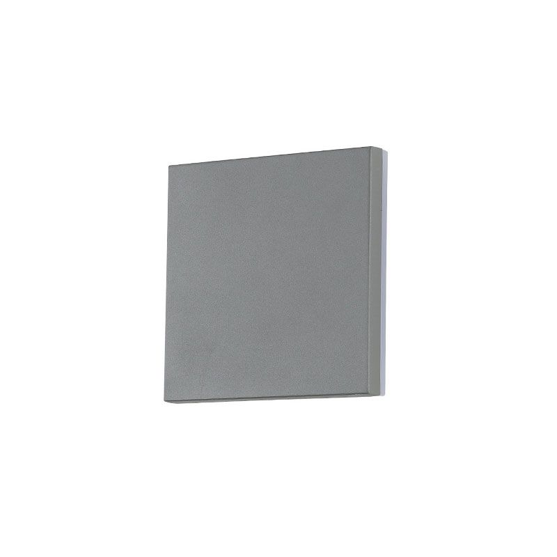 Geometric Courtyard LED Wall Mounted Light Aluminum Simplicity Wall Sconce Lighting in Grey