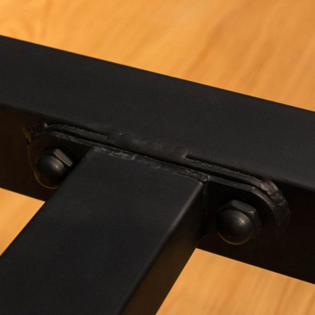 Pine Wood Bar Dining Table Industrial Rectangle Bar Table with Trestle for Cafe