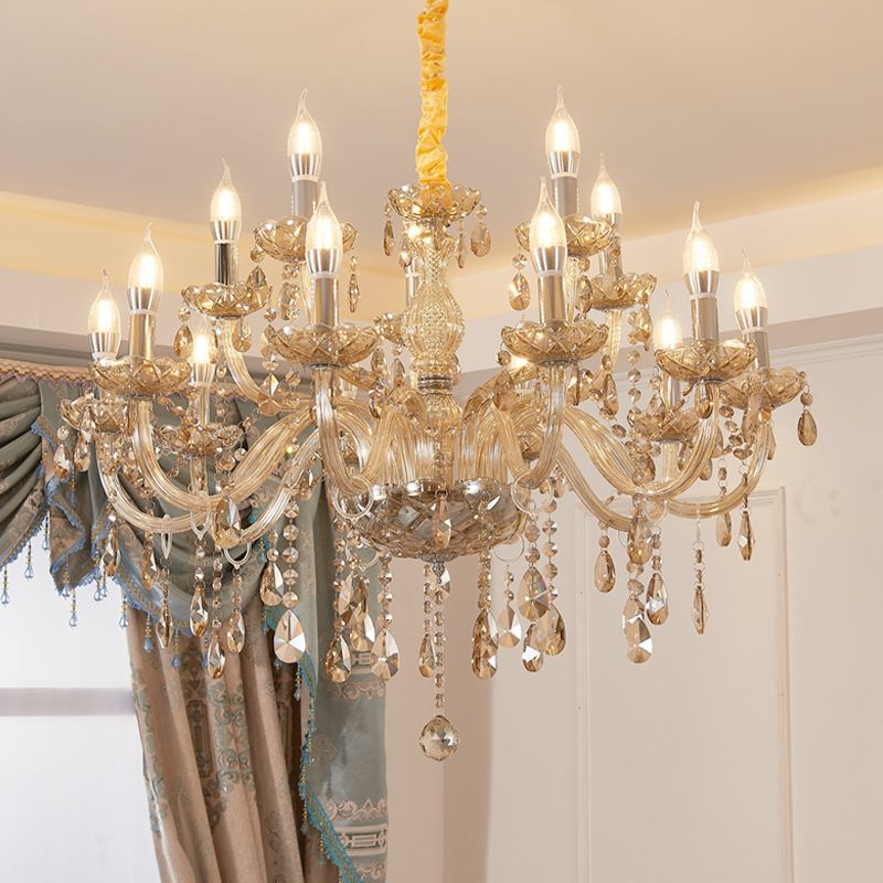 Lampada del lampadario a candeliera lampada vittoriana Crystal sospesa il lampadario per soggiorno