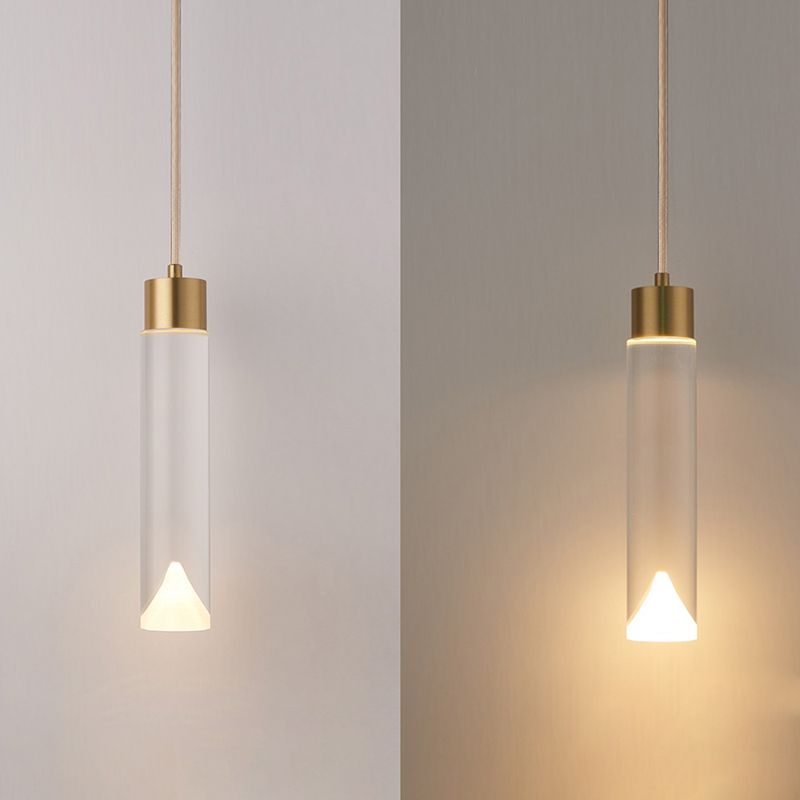 K9 Crystal Cylindric Pendant Lighting Simplicity Finis Finis Finis Plafond