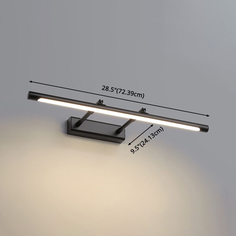 Streamlined Metal Wall Mounted Vanity Lights Modern Vanity Lighting Fixtures for Bathroom