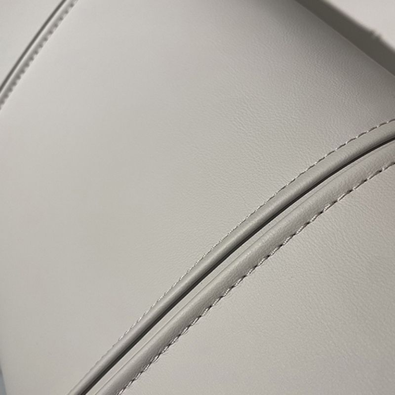 Mid Century Genuine Leather Sectional Sofa 24" H Square Arm Sofa with Storage