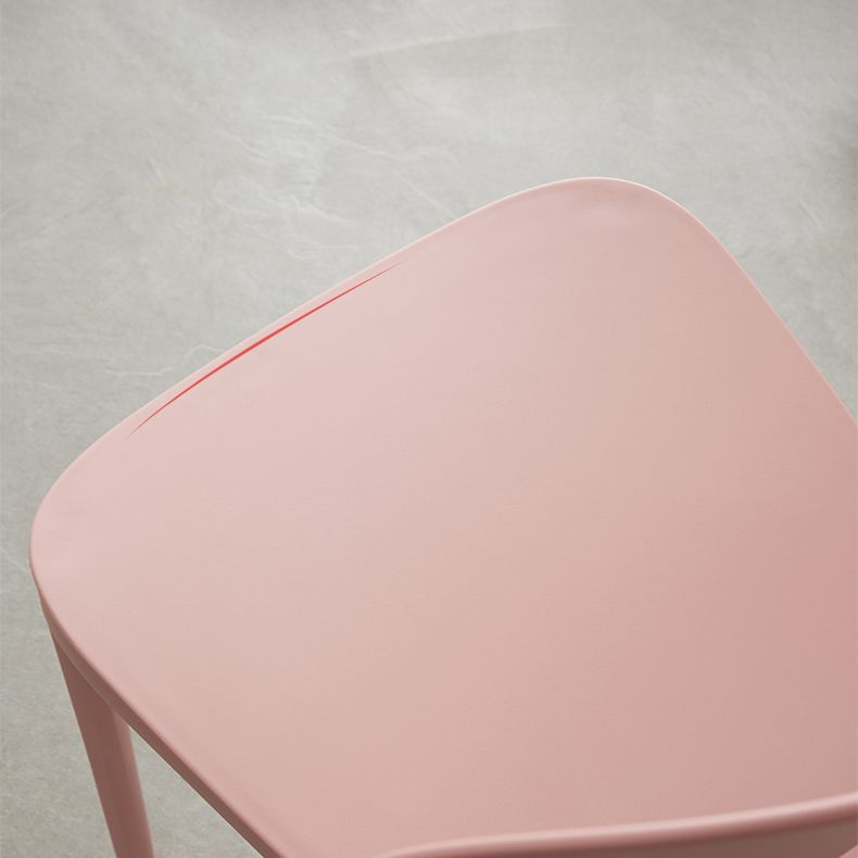 Plastic nordique Open Danding Dining Claid 33 "H CHAISE DE DINSAGE ACRYLIQUE POUR RETRUSSION