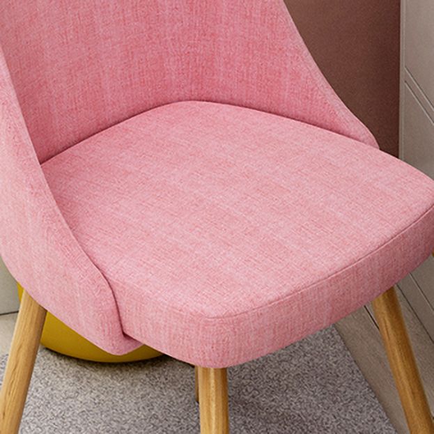 Solid Back Chair Industrial Wood Dining Kitchen Room Side Chair