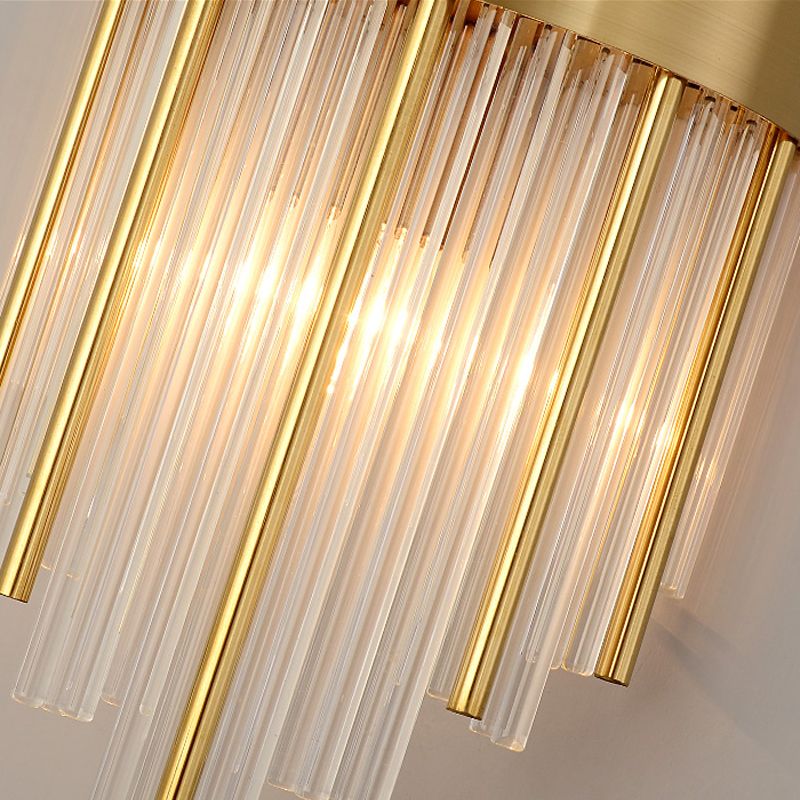 Einzigartige Schattenkristallwandleuchter moderner Stil 2 Leuchten Wandmontage Leuchte Leuchte