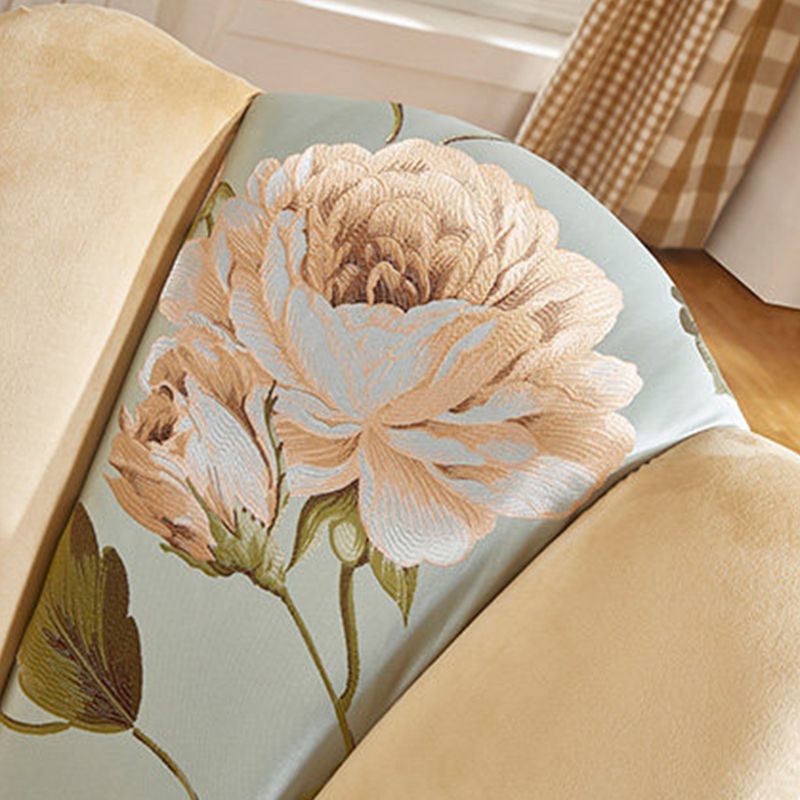 18.11"L x 18.11"W x 38.19"H Velvet Pillow Back Armless Chair