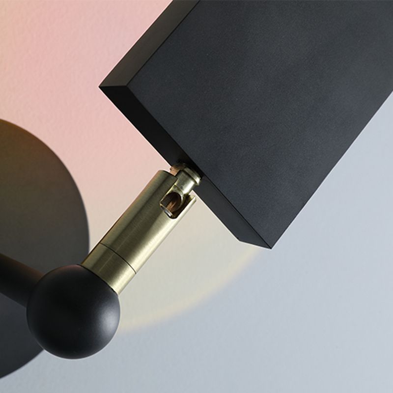 Lampada a parete a LED armata a 1 luce moderna a parete in metallo montato per la camera da letto