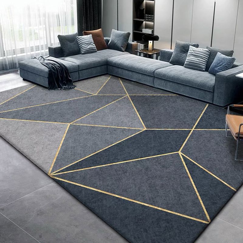Funky Contemporary Area Rug Creative Graphic Pattern Area Carpet Polyester Stain Resistant Indoor Carpet for Home Decor