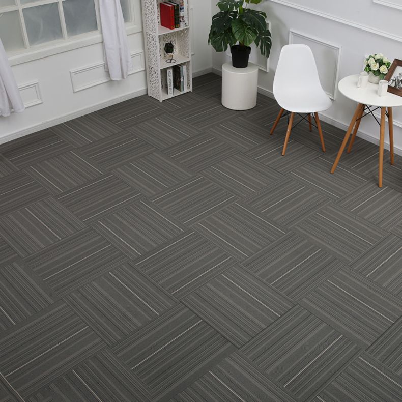 Modern Carpet Floor Tile Adhesive Tabs Level Loop Odor Resistant Carpet Tiles