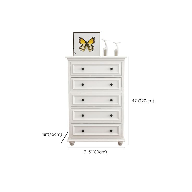 Contemporary Horizontal Double Dresser Birch Wood Storage Dresser for Room