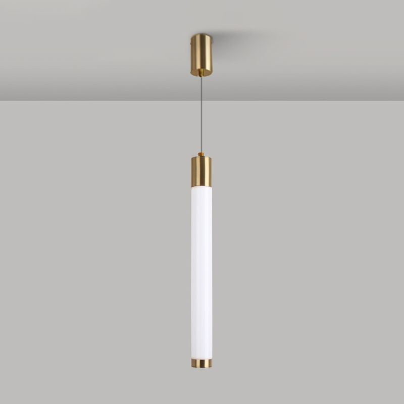 Ampiante moderna a sospensione minimalista a 1 illuminazione in stile moderno illuminazione appesa in metallo