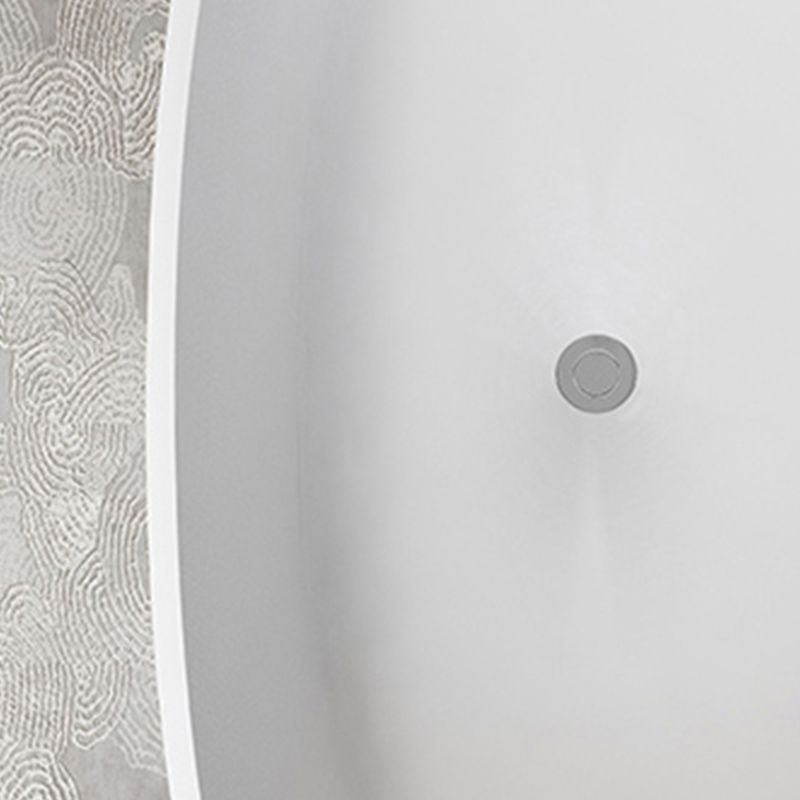 Stone Soaking Bathtub Antique Finish Flat Bottom Back to Wall Bath Tub