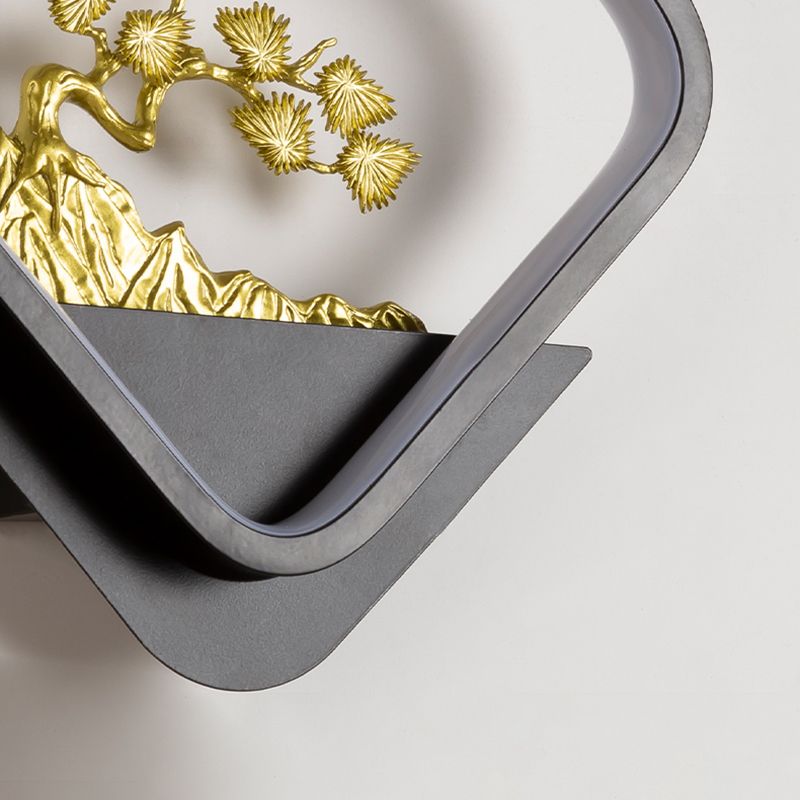 Contemporáneo Simple Metal Wall LED 1 Luz de pared de luz para sala de estar