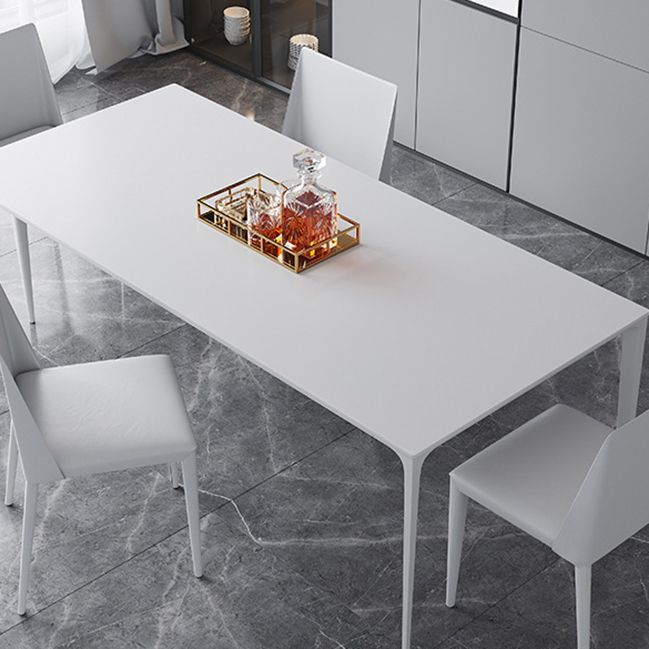 Modern Sintered Stone Top Dining Set Rectangle 1/2/4/5 Pieces Dining Table with Chairs
