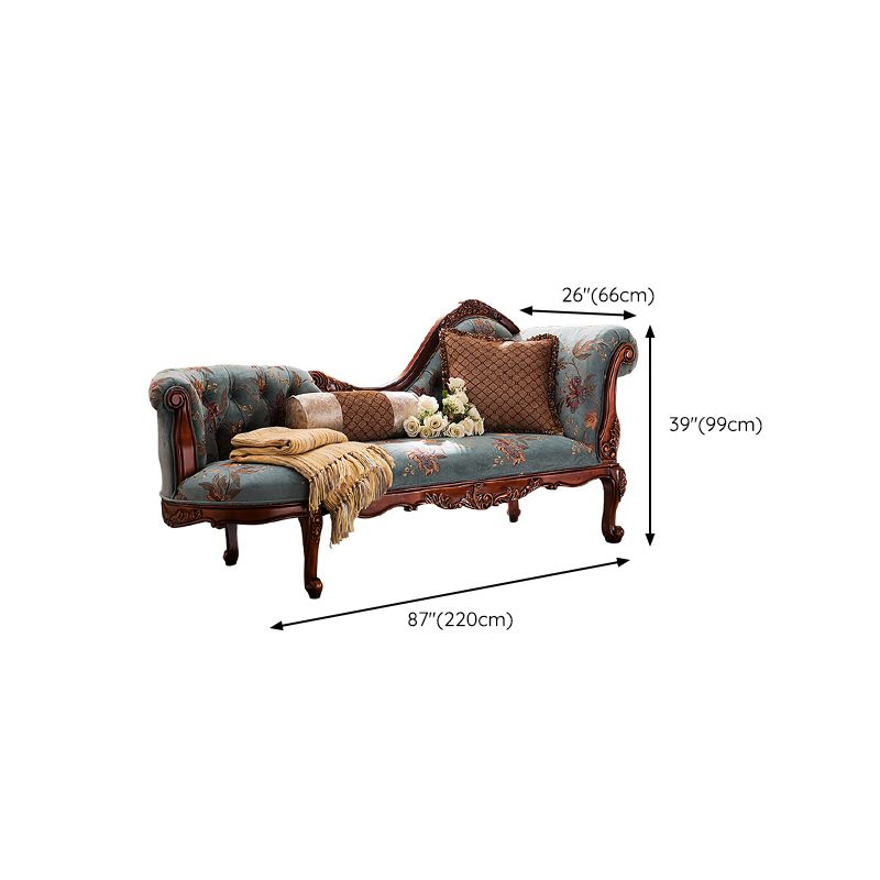 Traditional Chaise Lounge Couch Bedroom Living Room Chaise with Button Tufted