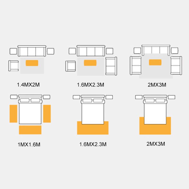 Contemporary Ink Painting Carpet Polyester Area Rug Non-Slip Backing Indoor Carpet for Living Room