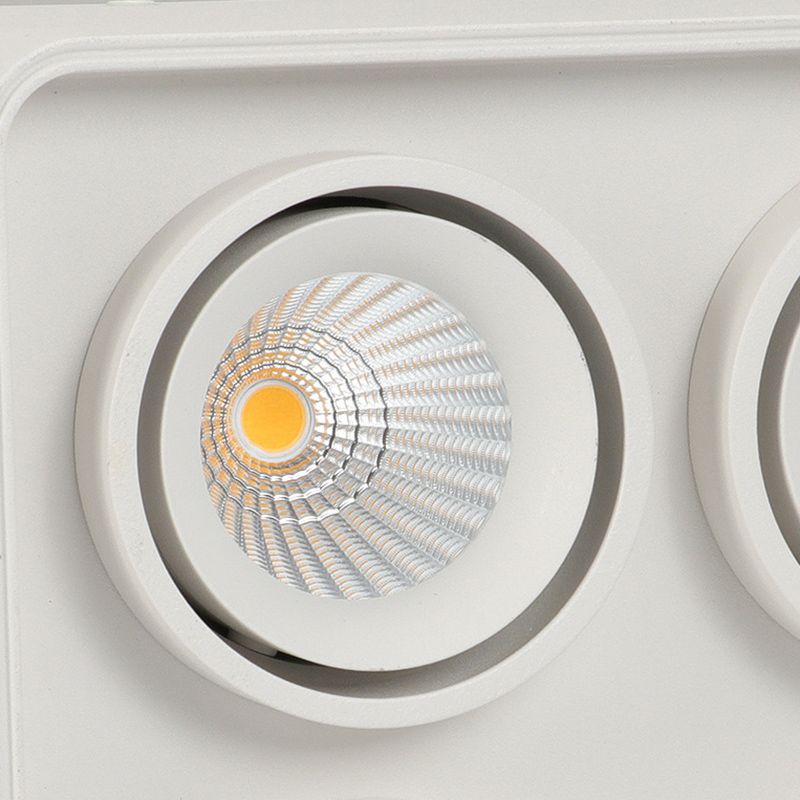 Contemporary Square Shape Ceiling Light with Aluminum Shade for Bedroom