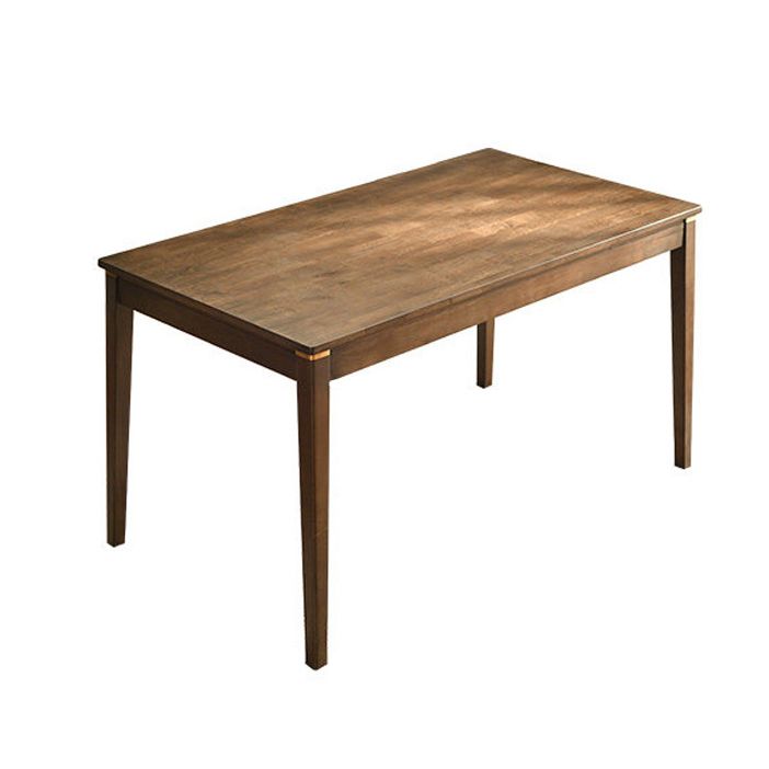Modern Solid Wood Brown Dining¬†Room¬†Set with Rectangle Table Dining Table Furniture for Home Use