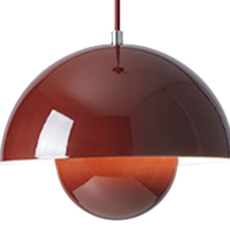 Dome Hanging Lights Modern Style Metal 1 Light Pendant Light Kit