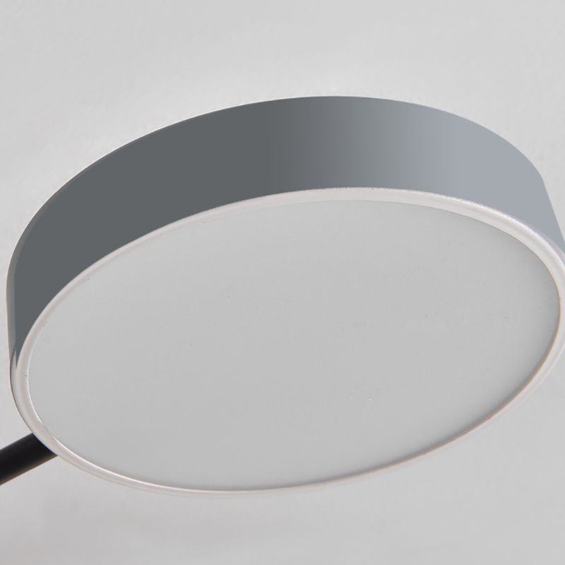 Luz de techo redondo nórdico Luz de montura de montura de luz múltiple con madera para dormitorio