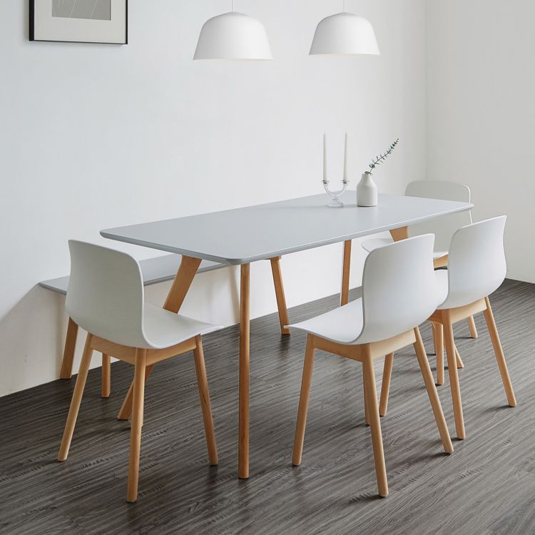 Chaises latérales arrière solides de salle à manger de cuisine de chaise en bois de hêtre de style moderne