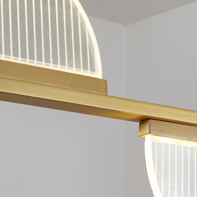 Metal Linear Island Pendant Lights Modern Multiple-Light Island Pendant Lighting