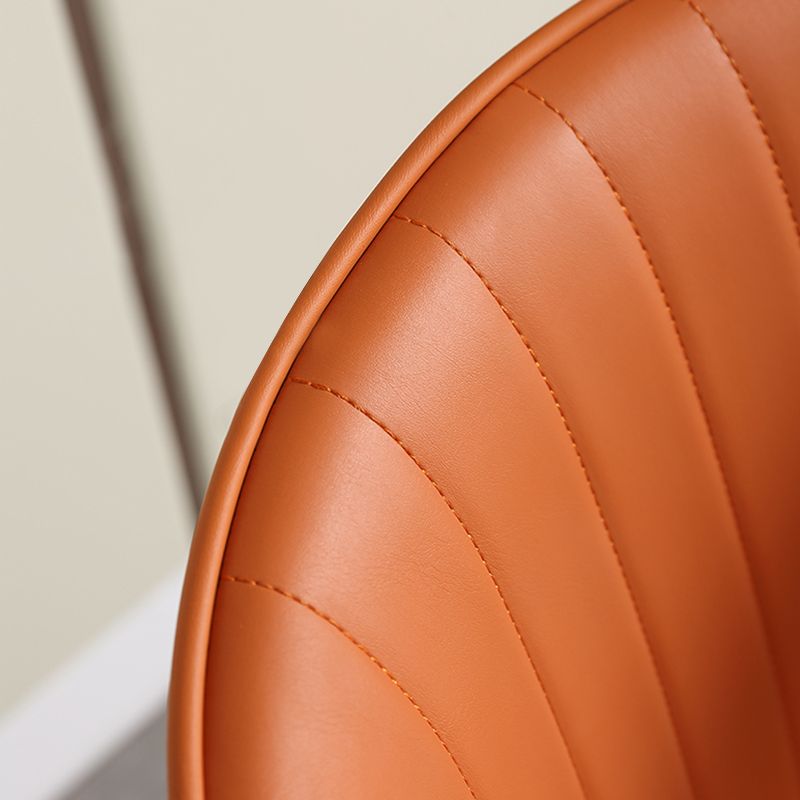 Modern Style Faux Leather Barstool Low Back Counter Bar Stool for Kitchen