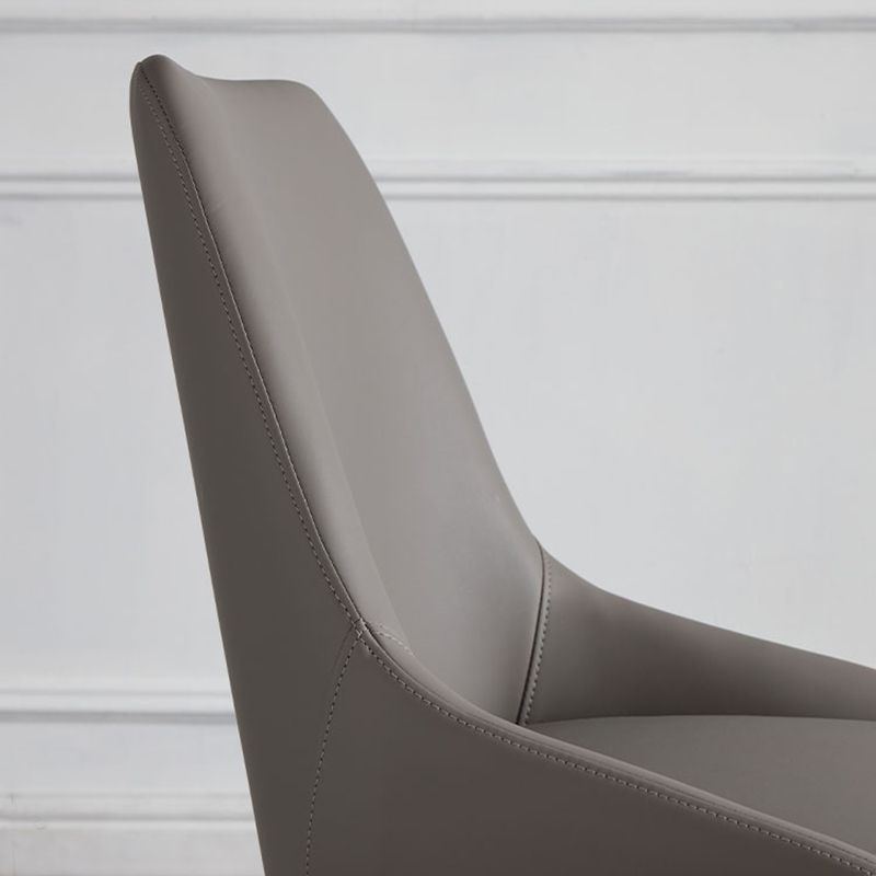 Contemporary Dining Chair Dining Arm Side Chairs for Kitchen with Metal Legs