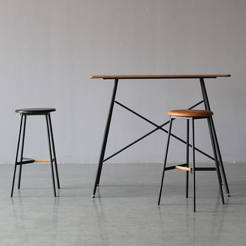 Industrial Pub Table Bar Height Bar Table for Living Room Use