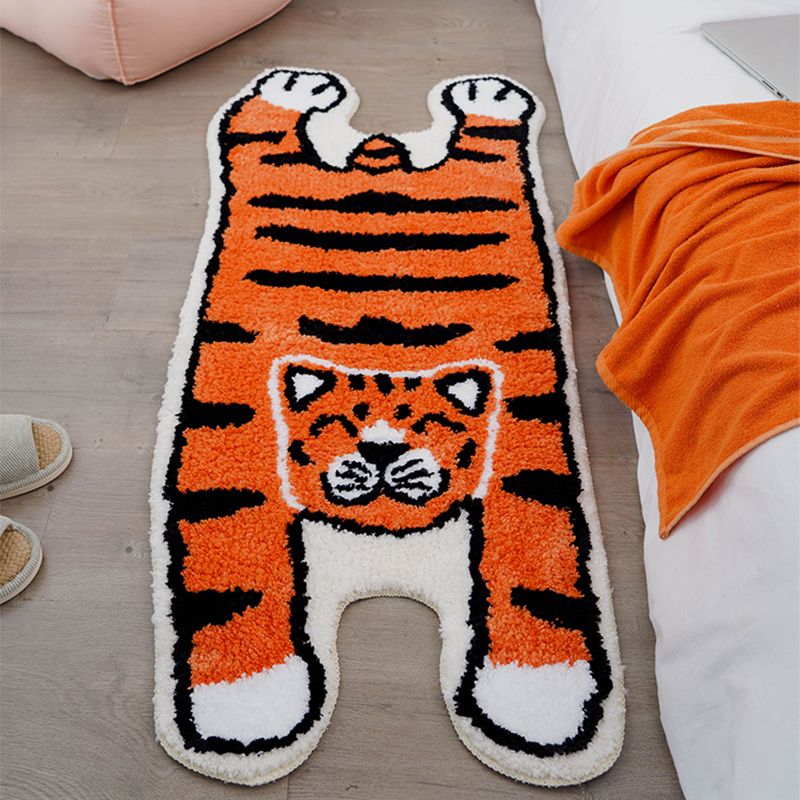 Tapis Unique multicolore en fibre super fine, imprimé peau d'animal, antidérapant, facile d'entretien, pour chambre à coucher