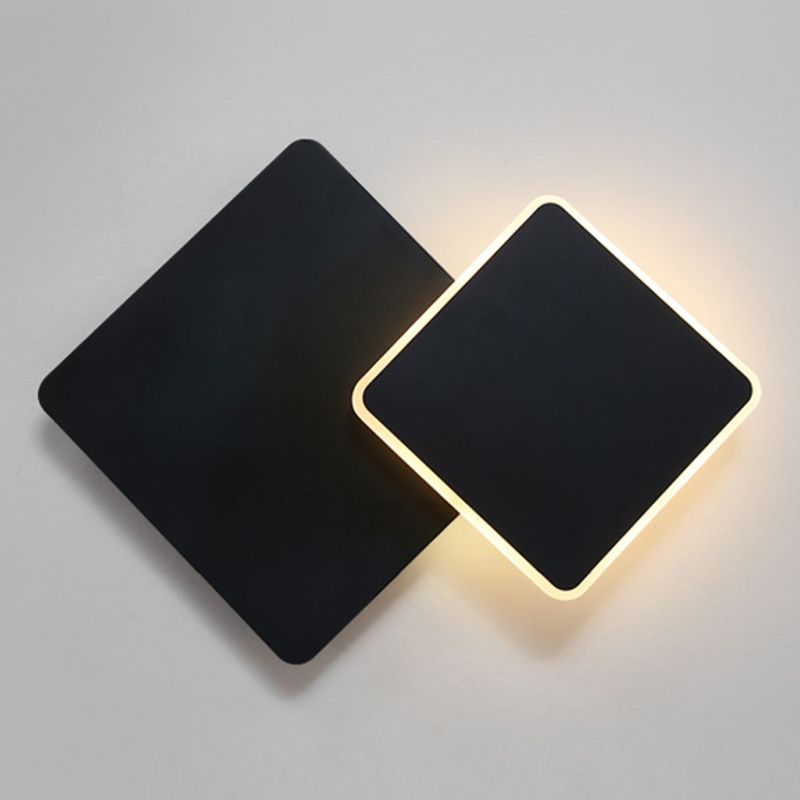 Minimalismus -Stil rotierende Wandleuchte LED -Wandlampe für Schlafzimmer Wohnzimmer