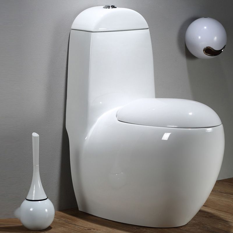 Modern Floor Mount Flush Toilet Ceramic Siphon Jet Urine Toilet for Bathroom