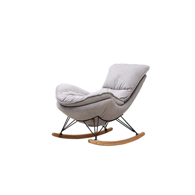 Modern Style Rocking Chair Indoor Mother Feeding Sofa Rocking Chair with Ottoman