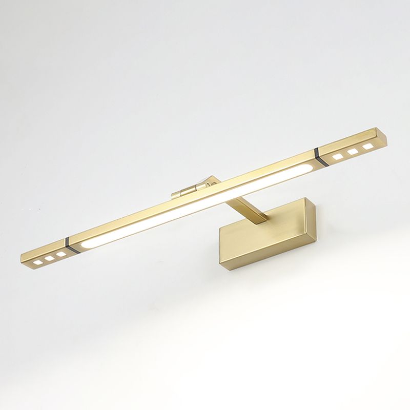 Lampade per vanità a parete a LED illuminazione anteriore a specchio contemporaneo con ombra acrilica