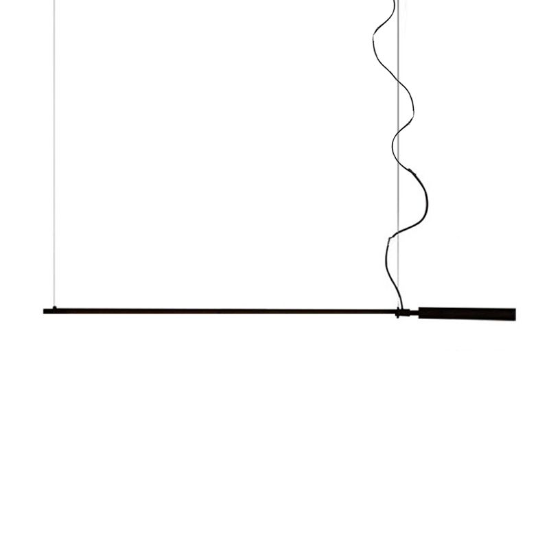 Metal Island Chandelier Lights Modern Pendant Light Fixtures in Black