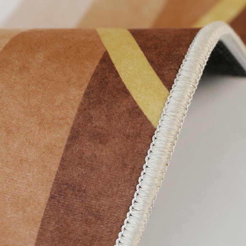 Chique woonkamer tapijt kleurblokkeerd polyester gebied tapijt niet-slip achterste backing area tapijt