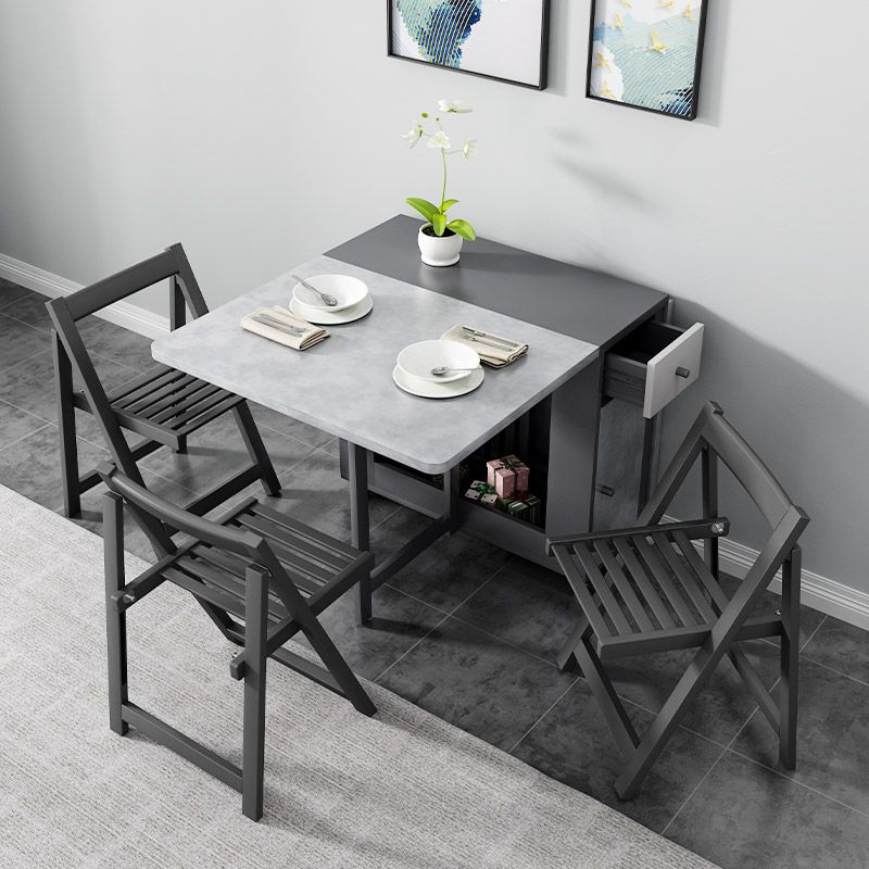 MDF Dining Table Modern Style Rectangle Multifunctional Table for Dining Room