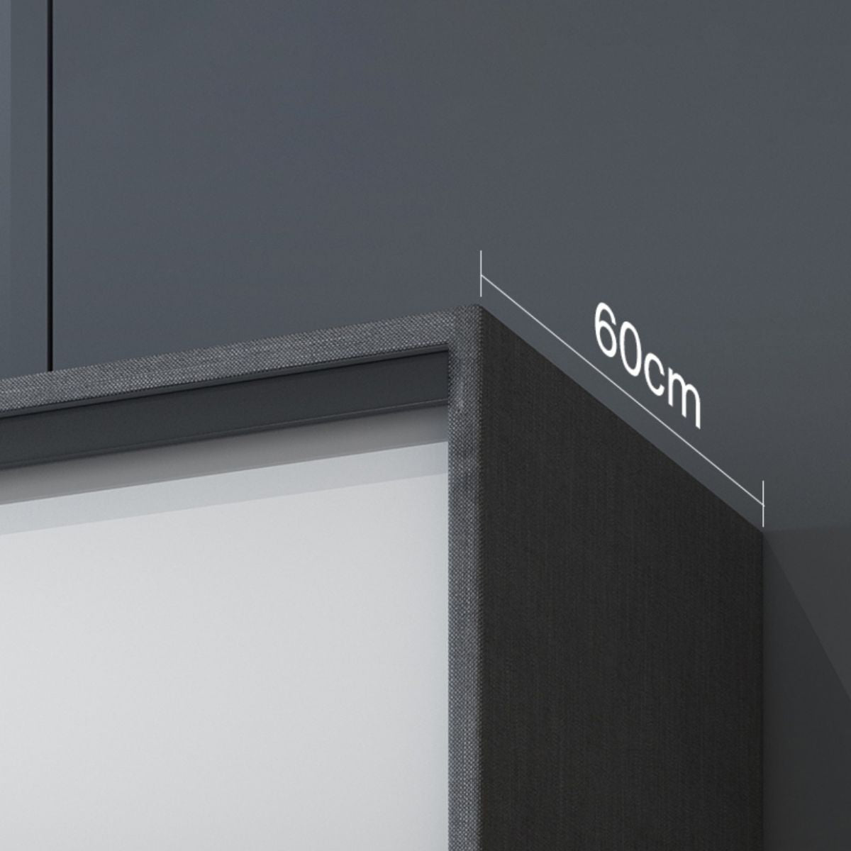 Manufactured Wood Glossy White Storage Cabinet Modern Cabinet for Bedroom