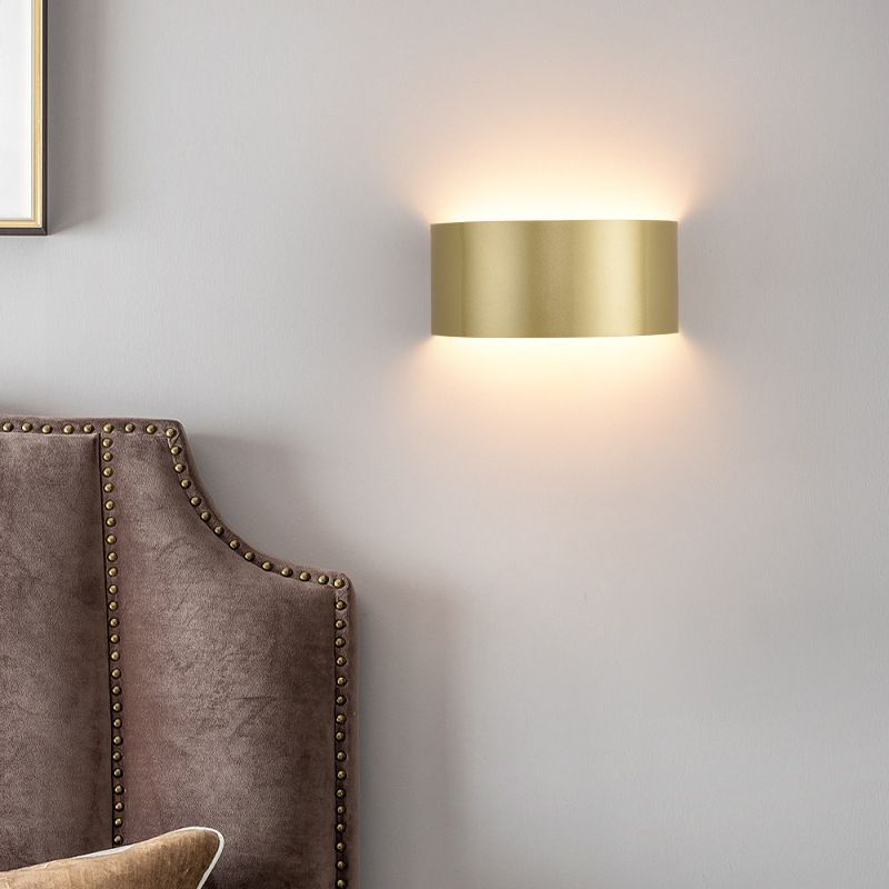 1-Light Geometric Sconce Modern Metal Sconce Light for Living Room