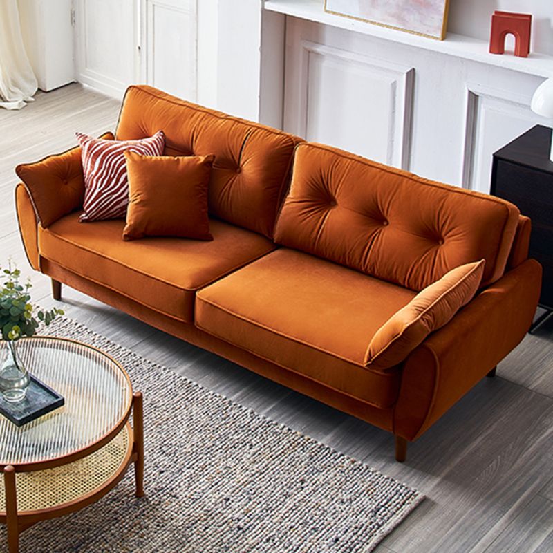 Contemporary Standard Flared Arm Sofa Convertible Sofa, 63.38" W x 35.82" D x 34.64" H
