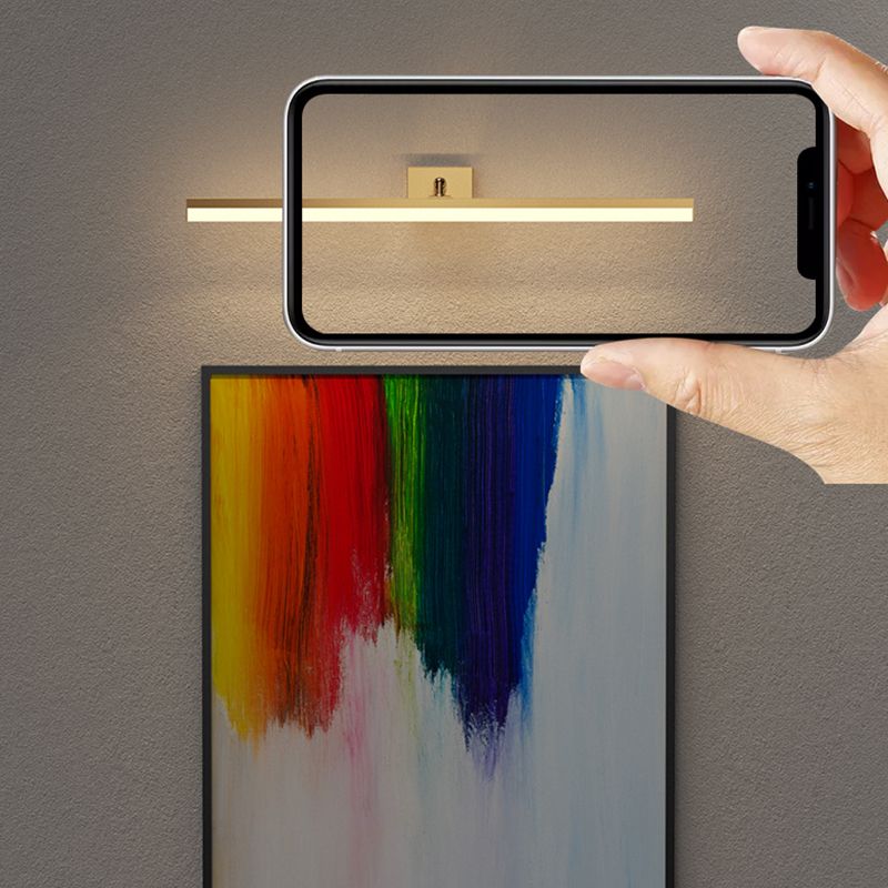 Modern Simple Mirror Front Light LED Vanity Light with Acrylic Shade for Bathroom