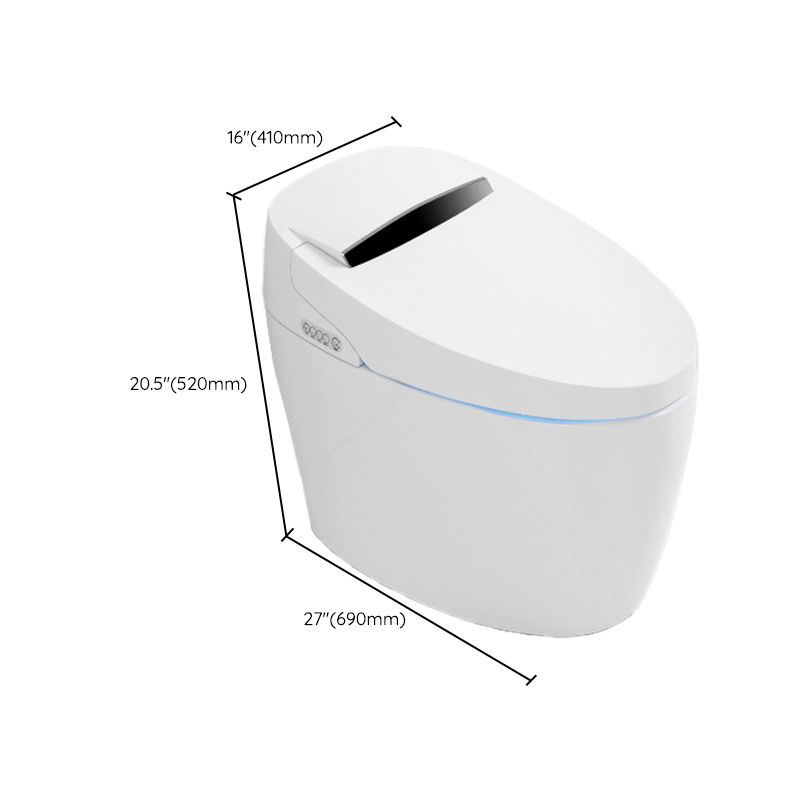 Modern Heated Seat Flush Toilet Floor Mount White Toilet with Toilet Seat