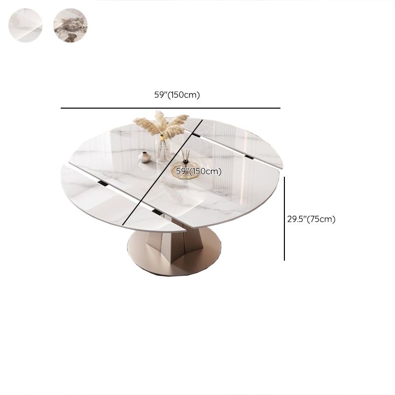 Sintered Stone Top Room Table Glam Dining Table for Dining Room