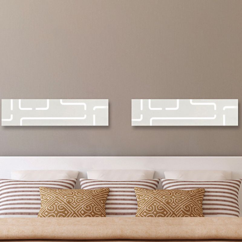 16 "/20.5" brede acryl rechthoekige wandverlichting eigentijdse LED -sconce in warm/wit licht voor slaapkamer