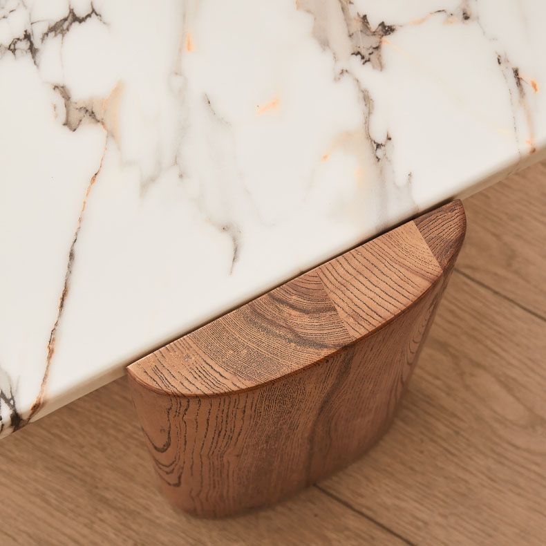 3 Legs Coffee Table Marble Geometric Coffee Coffee or End Table