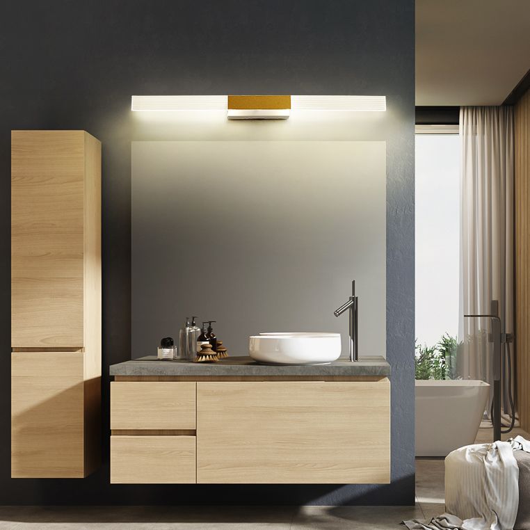 Rectangle Vanity Wall Light Fixtures Modern Luxury Style Acrylic Vanity Light