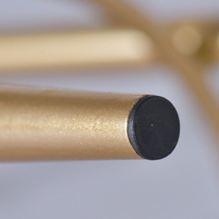 Contemporary  Armless Backrest Counter Stool Iron Kitchen Bar Stool for Home