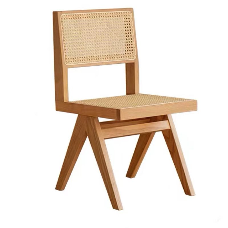 1/2/4/6 Pcs Solid Wood Dining Room Set Modern Style Dining Set with Rectangle Table