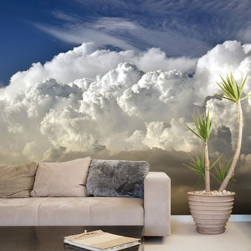 Sky Cloud Horizontal Photography Landscapes Mural Eco-friendly Wallpaper for Home Decor